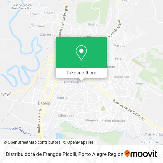 Distribuidora de Frangos Picolli map