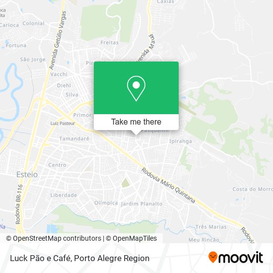 Luck Pão e Café map