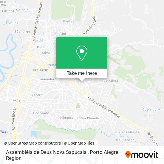 Assembléia de Deus Nova Sapucaia. map