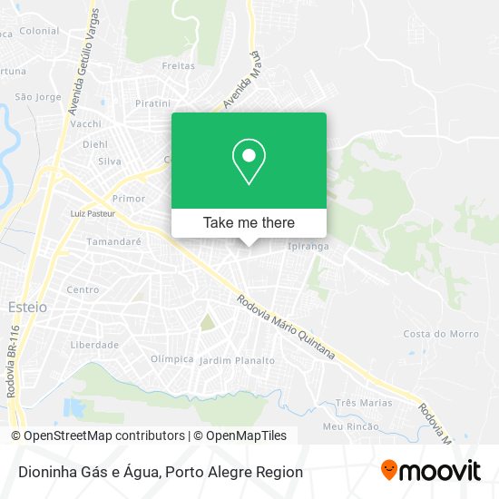 Dioninha Gás e Água map