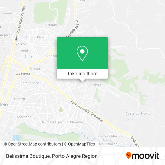 Mapa Belíssima Boutique