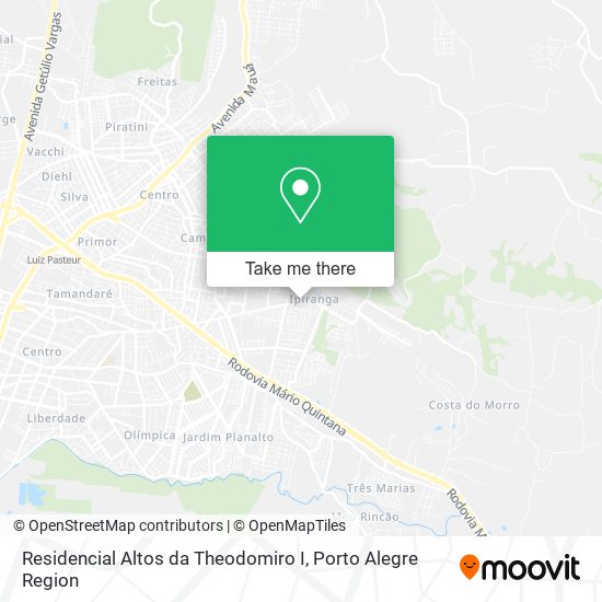 Mapa Residencial Altos da Theodomiro I