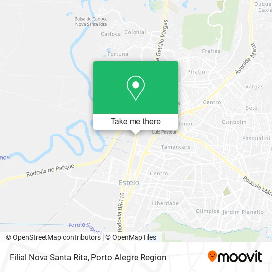 Filial Nova Santa Rita map