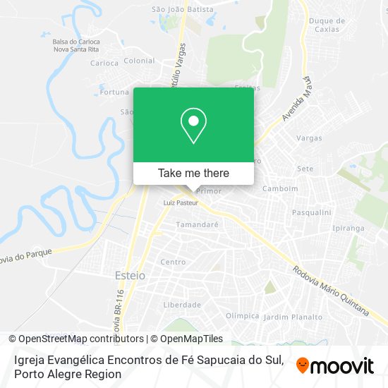Igreja Evangélica Encontros de Fé Sapucaia do Sul map