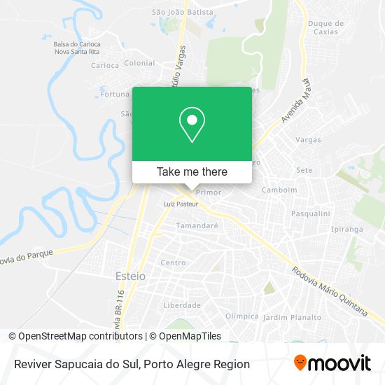 Reviver Sapucaia do Sul map