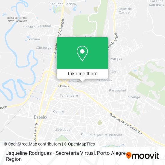 Jaqueline Rodrigues - Secretaria Virtual map