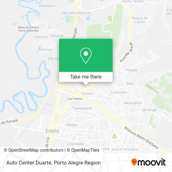 Auto Center Duarte map