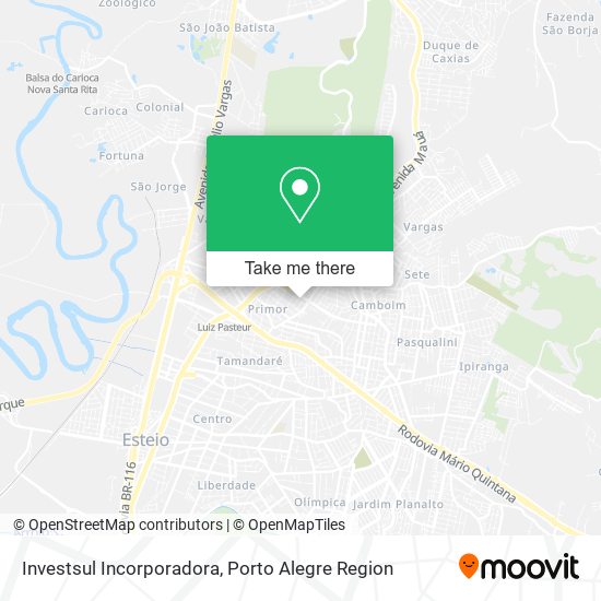 Investsul Incorporadora map