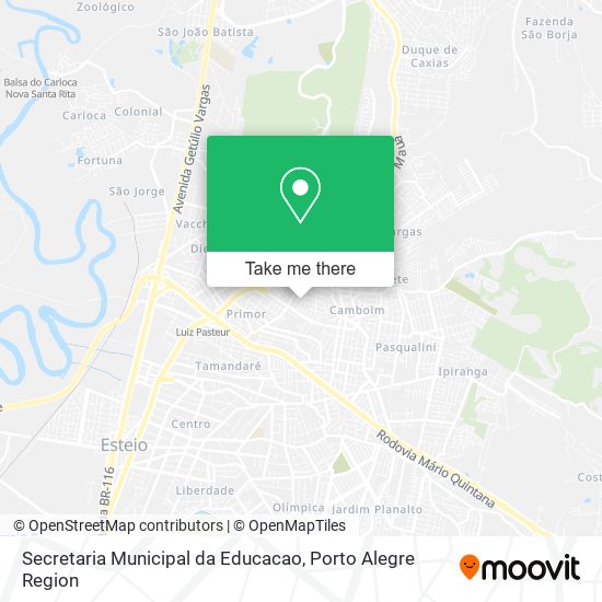 Secretaria Municipal da Educacao map