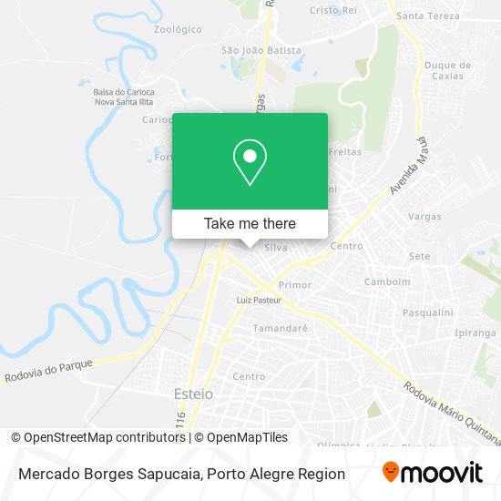 Mercado Borges Sapucaia map