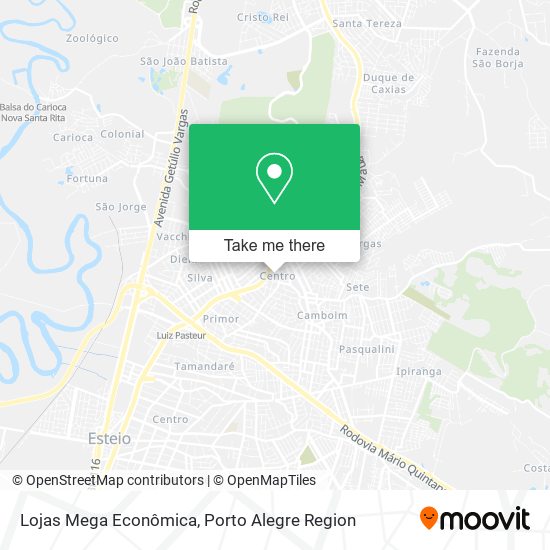 Lojas Mega Econômica map