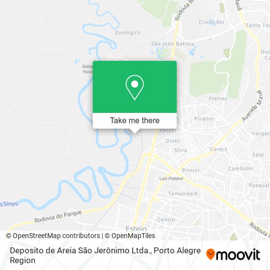 Deposito de Areia São Jerônimo Ltda. map