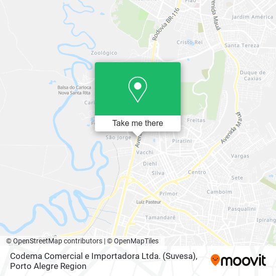 Codema Comercial e Importadora Ltda. (Suvesa) map