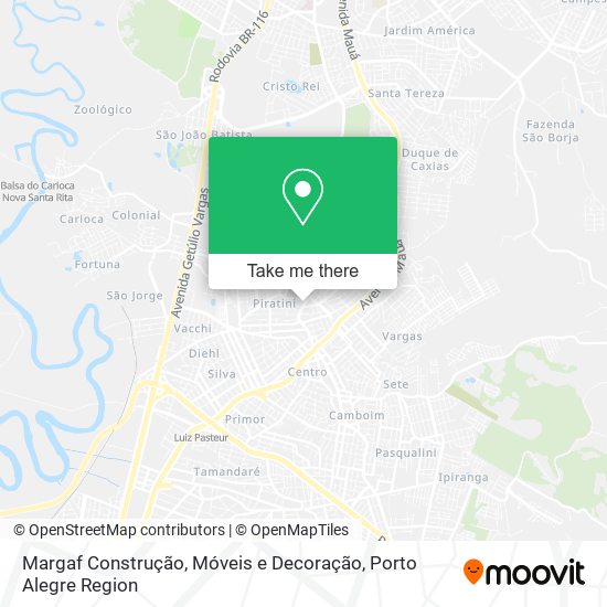 Margaf Construção, Móveis e Decoração map