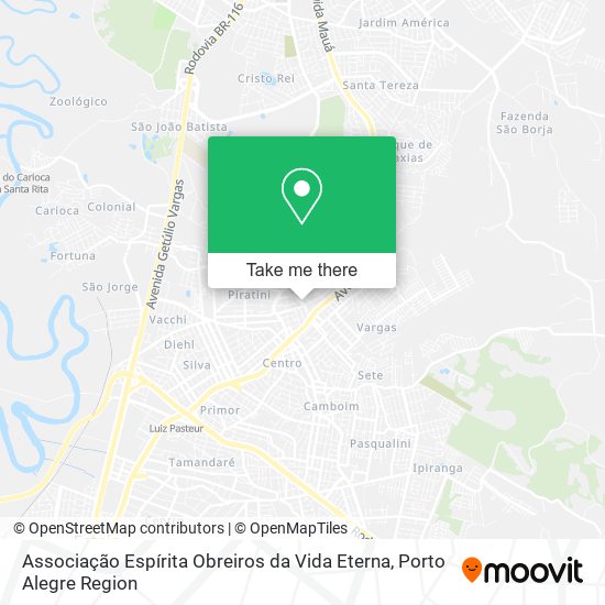 Associação Espírita Obreiros da Vida Eterna map