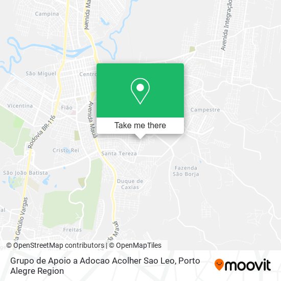 Grupo de Apoio a Adocao Acolher Sao Leo map