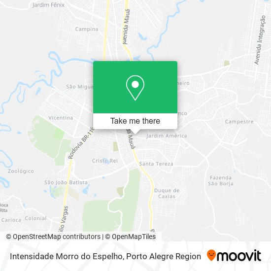 Intensidade Morro do Espelho map
