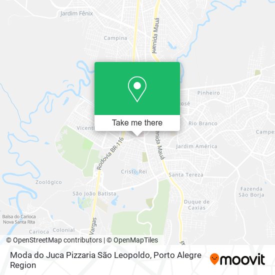 Moda do Juca Pizzaria São Leopoldo map