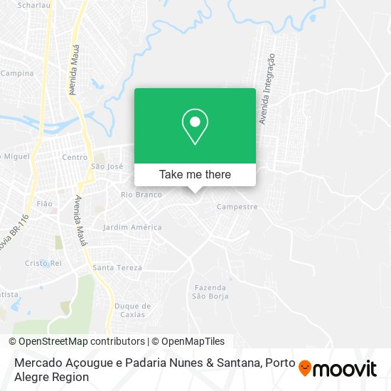 Mercado Açougue e Padaria Nunes & Santana map