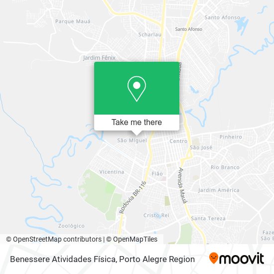 Benessere Atividades Física map
