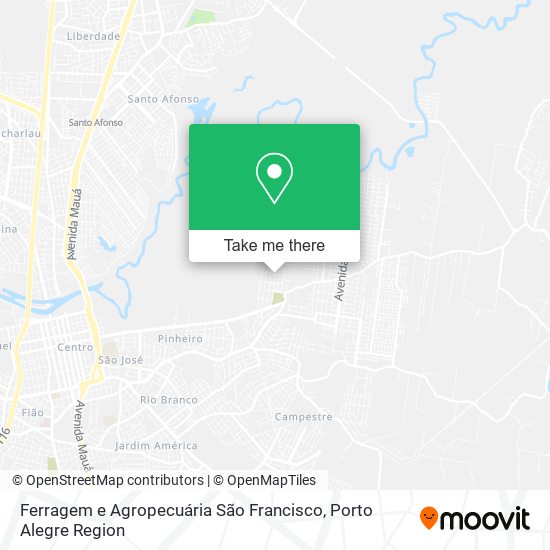 Ferragem e Agropecuária São Francisco map