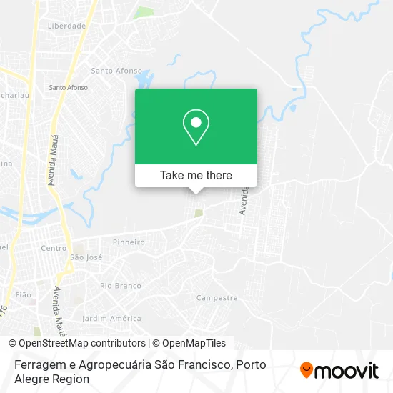 Ferragem e Agropecuária São Francisco map