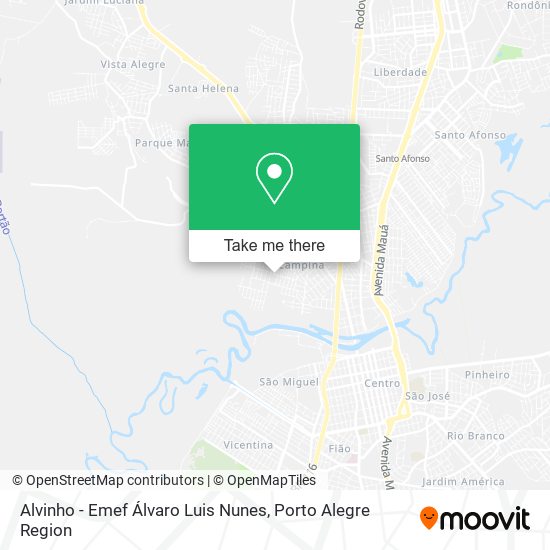 Mapa Alvinho - Emef Álvaro Luis Nunes