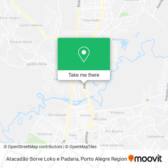 Atacadão Sorve Loko e Padaria map