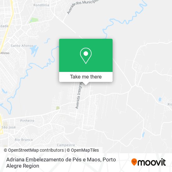 Adriana Embelezamento de Pés e Maos map