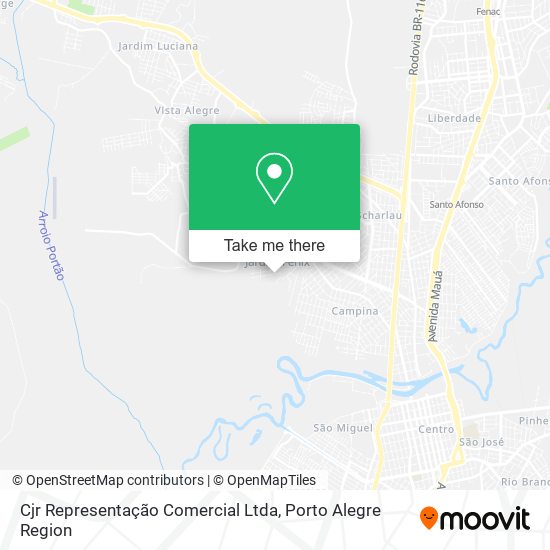 Cjr Representação Comercial Ltda map