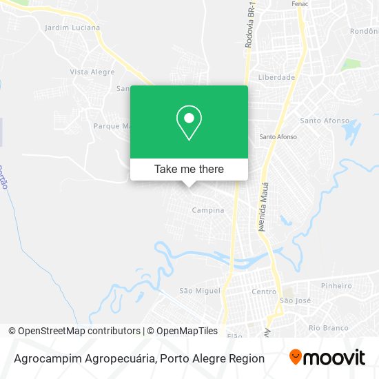 Agrocampim Agropecuária map