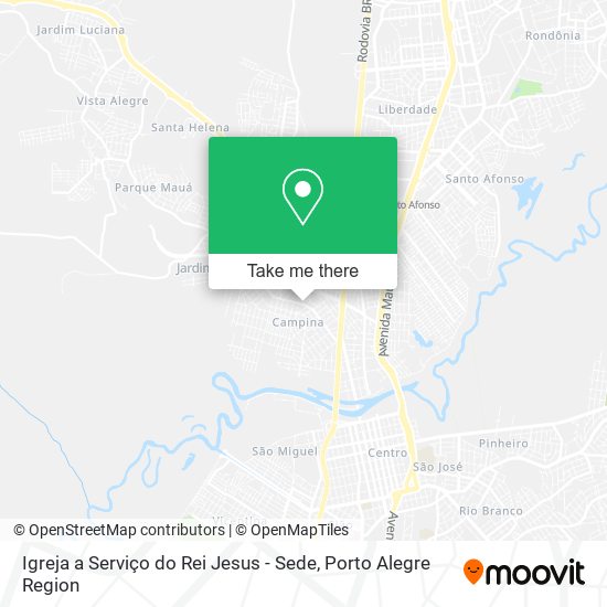 Igreja a Serviço do Rei Jesus - Sede map