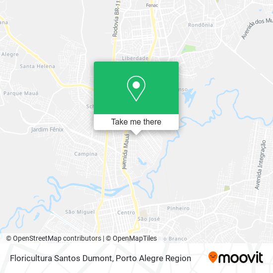 Floricultura Santos Dumont map