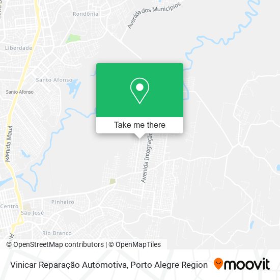 Vinicar Reparação Automotiva map