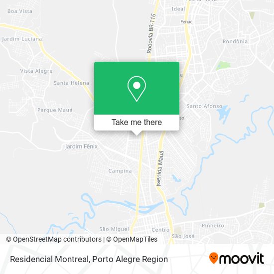 Residencial Montreal map