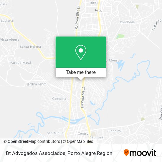 Bt Advogados Associados map