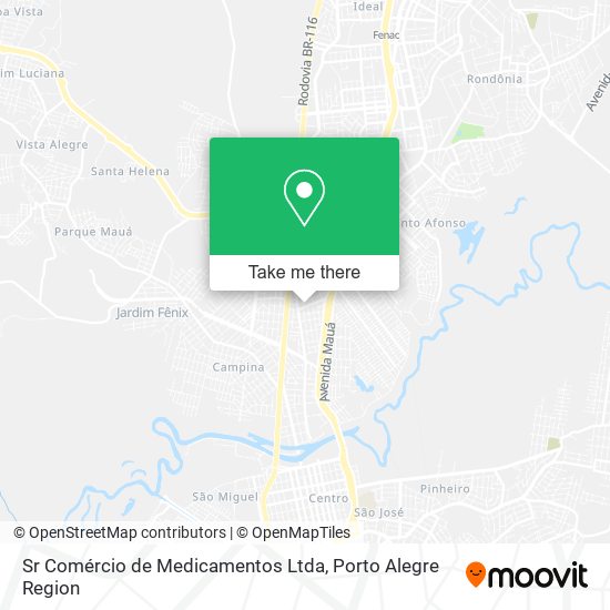 Sr Comércio de Medicamentos Ltda map
