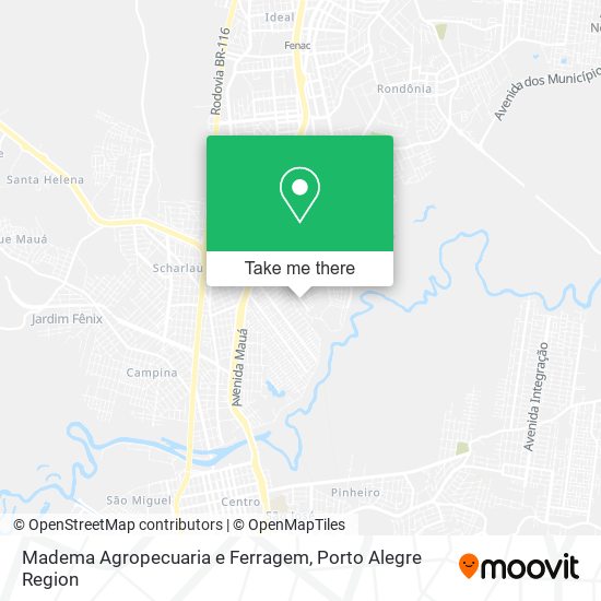 Madema Agropecuaria e Ferragem map
