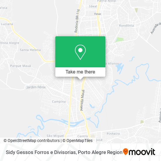 Sidy Gessos Forros e Divisorias map