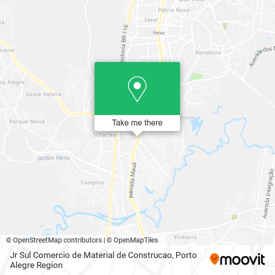 Mapa Jr Sul Comercio de Material de Construcao