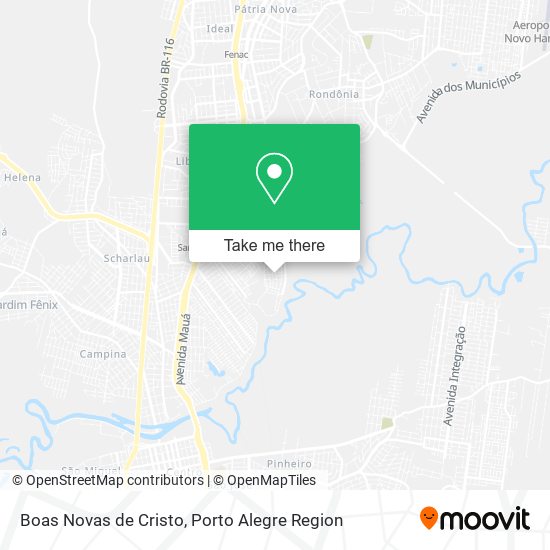 Boas Novas de Cristo map