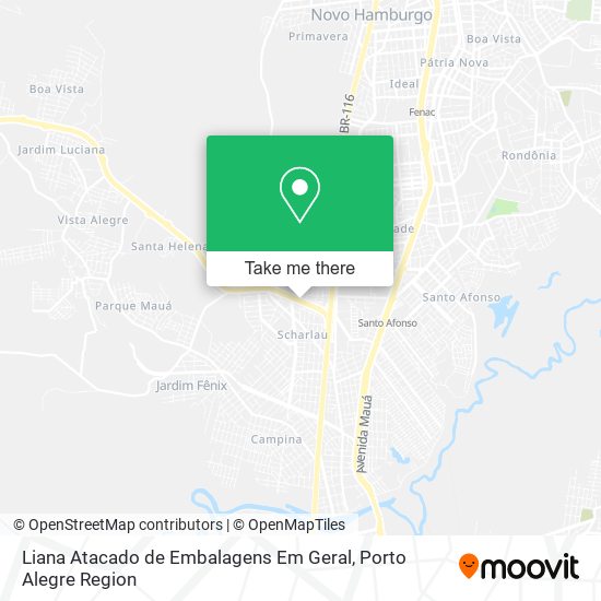 Liana Atacado de Embalagens Em Geral map