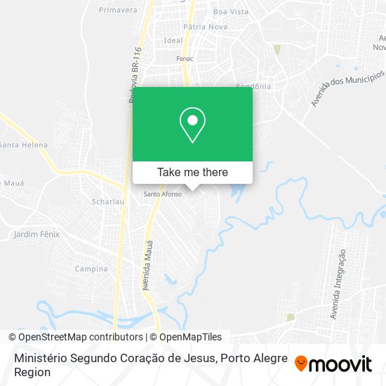 Ministério Segundo Coração de Jesus map