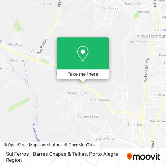 Sul Ferros - Barras Chapas & Telhas map