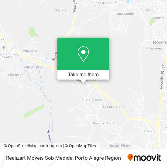 Mapa Realizart Moveis Sob Medida