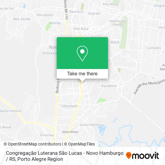 Congregação Luterana São Lucas - Novo Hamburgo / RS map