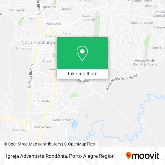 Igreja Adventista Rondônia map