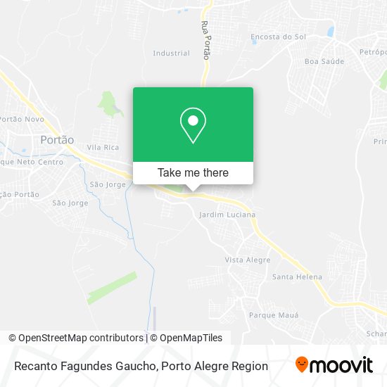 Mapa Recanto Fagundes Gaucho