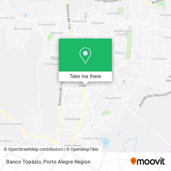 Banco Topázio map