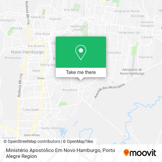 Mapa Ministério Apostólico Em Novo Hamburgo